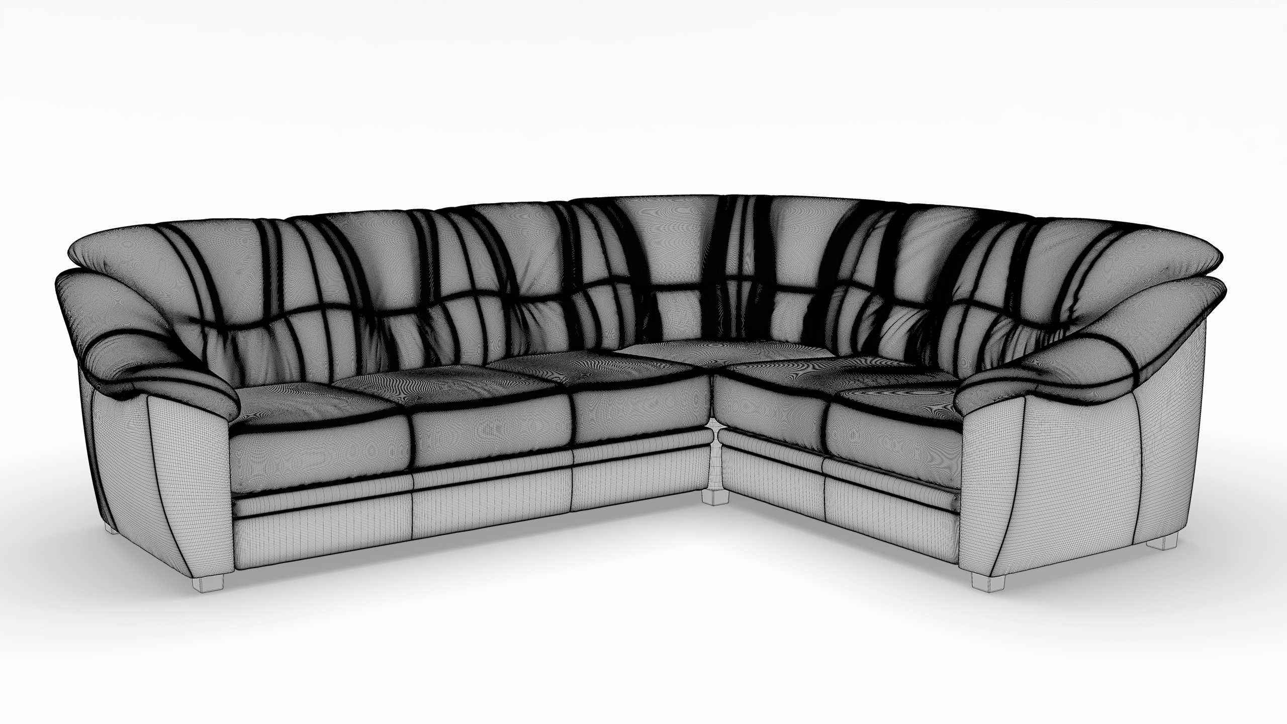 Savona sofa high detail 3D model