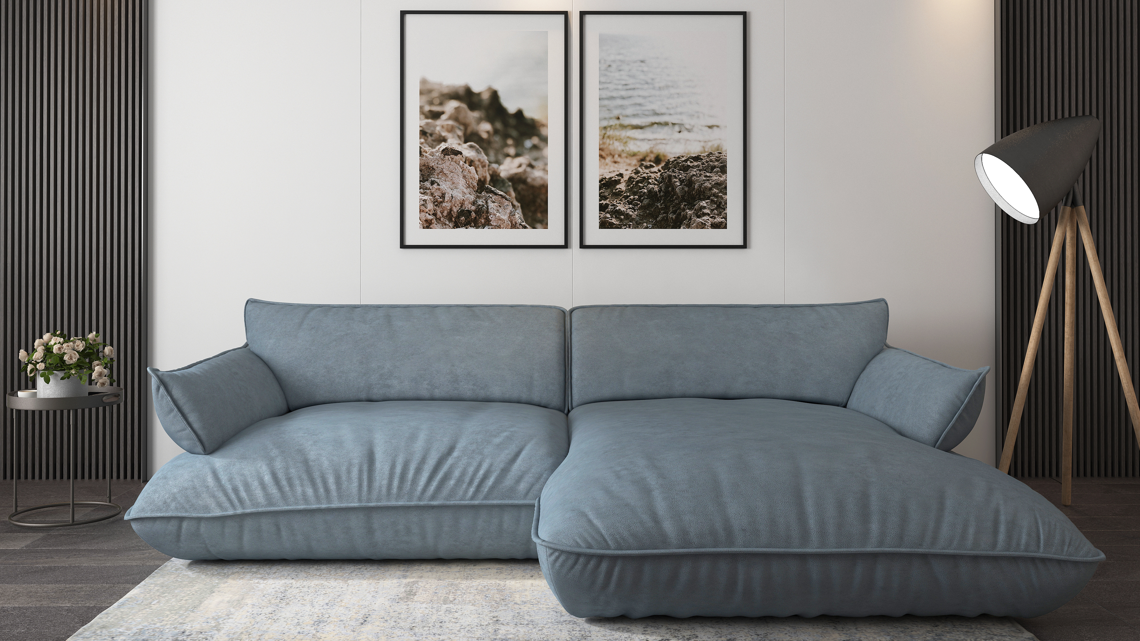 Buenos Aires greyblue interior furniture render