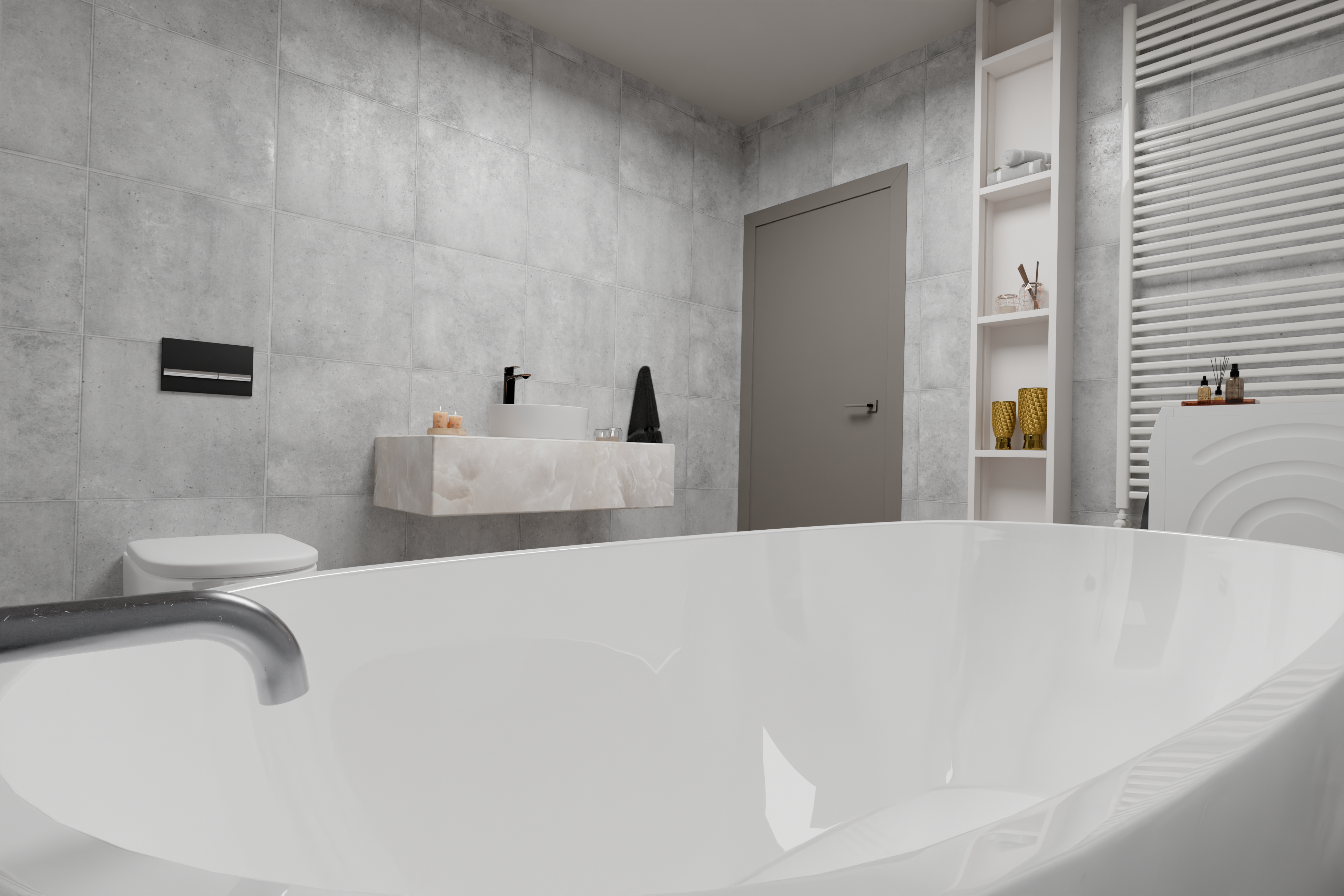 Bathroom interior render 02