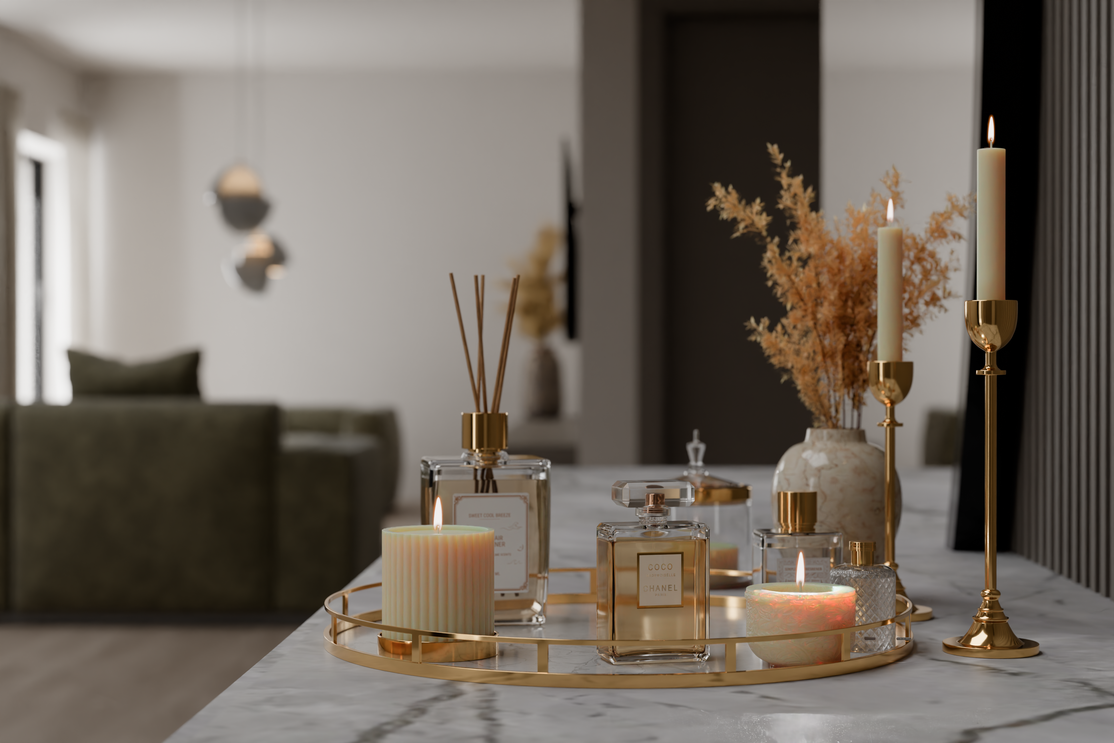 Entrance foyer render
