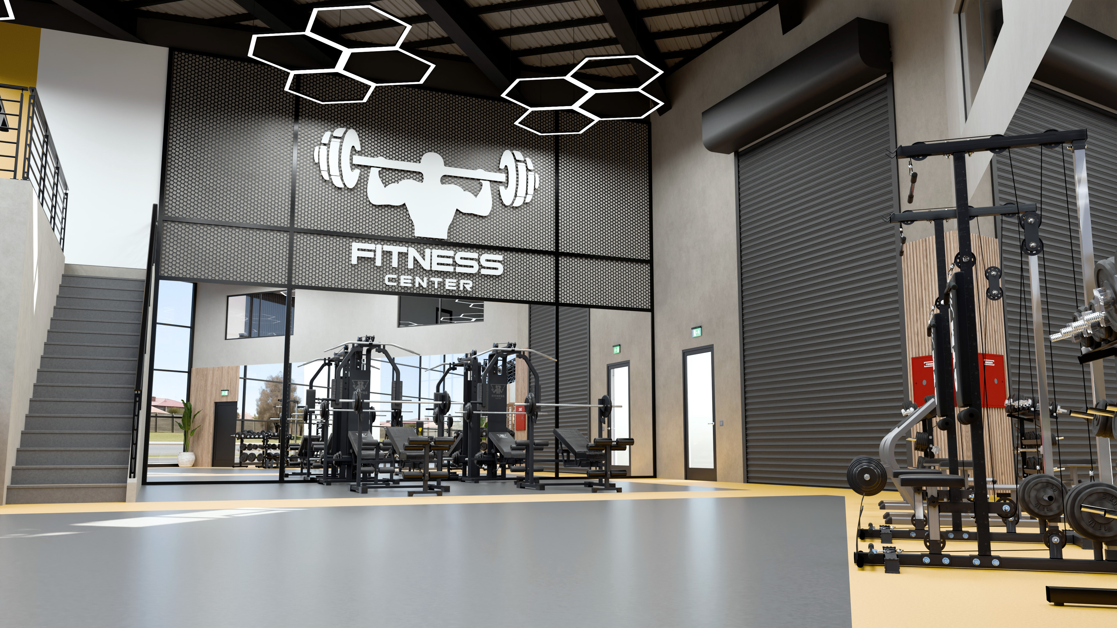 Gym overview render