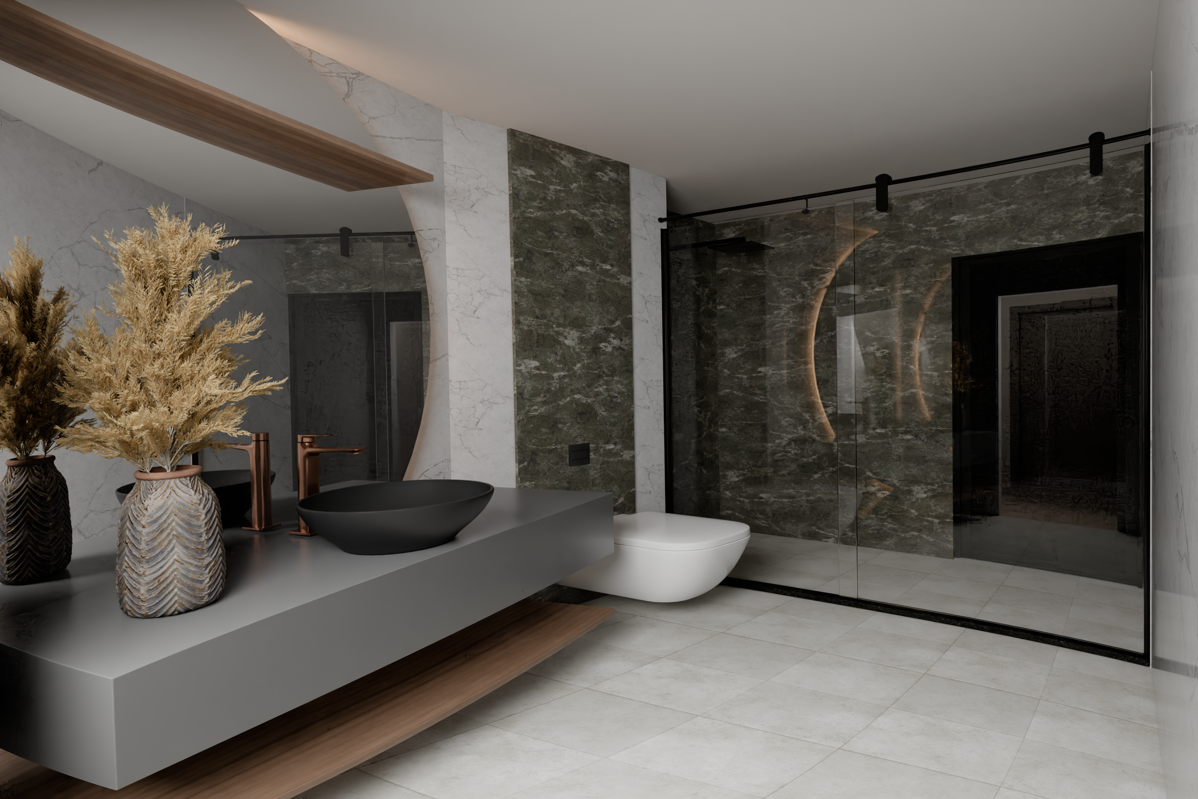 WC interior render
