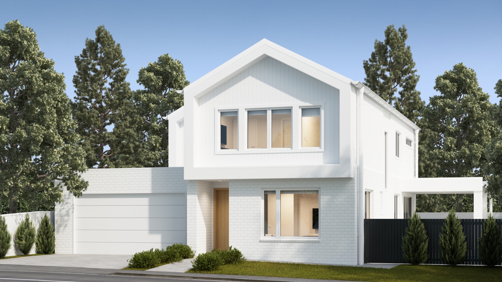 Roofline study exterior render