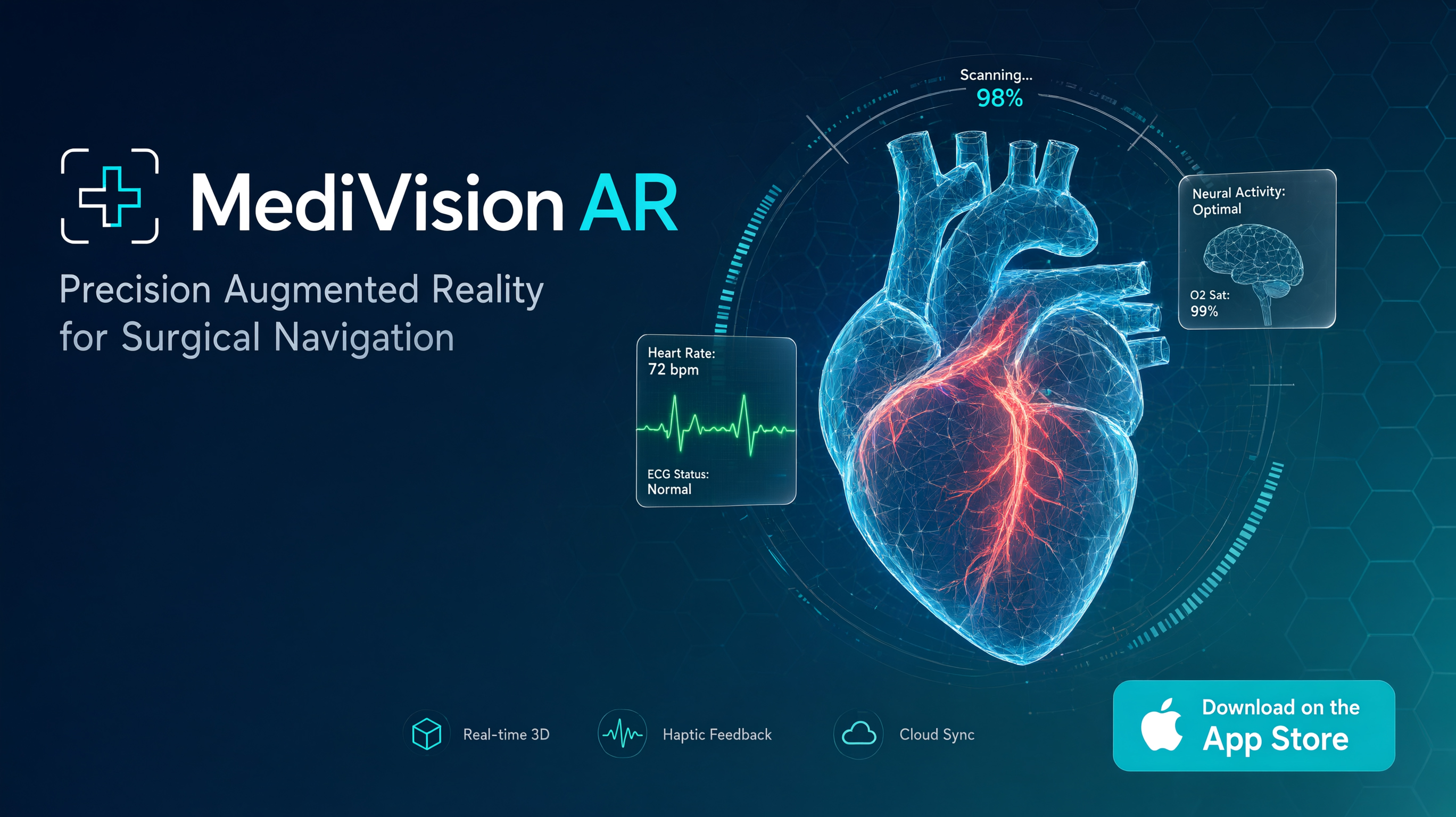 AR / VR medical app interface 01